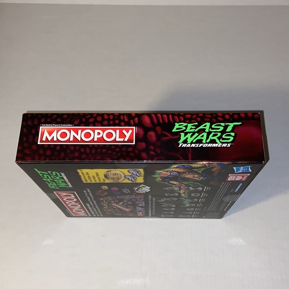 Hasbro Monopoly Beast Wars Transformers Board Game New - Picture 3 of 10